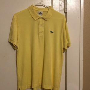 Lacoste yellow polo Size 4